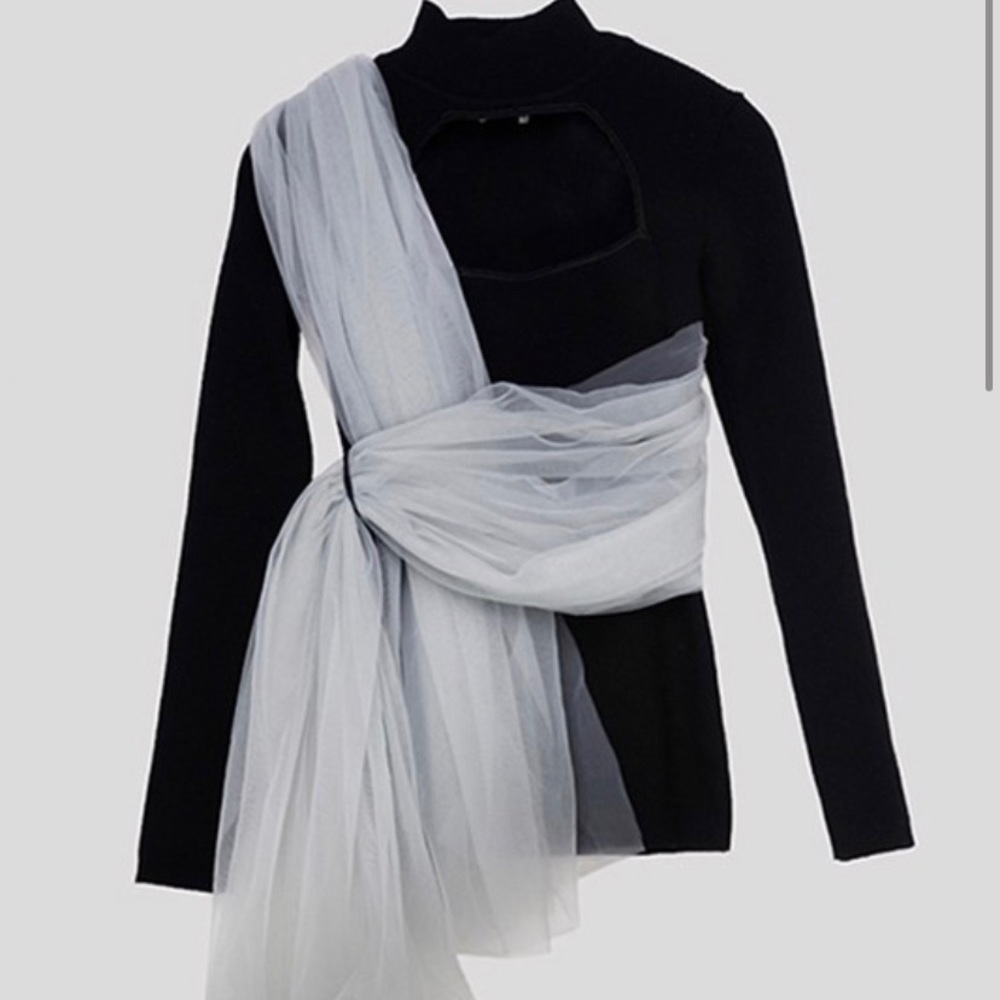 Tulle sweater